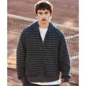 스파오 SPAO [프렌치테리] 2-WAY 스트라이프 후드 집업_SPMZG23C02 SPMZG23C02 406391