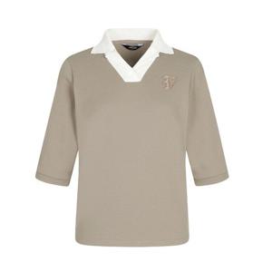 [팬텀]봄 여성 오픈 카라 7부 긴팔티셔츠 / 221E1TO151_BG_IC_IC