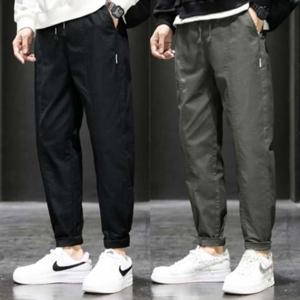 남성 2색 빅사이즈 허리밴딩 캐쥬얼 면바지 STC-3606