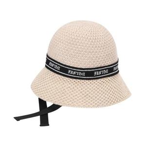 [팬텀][팬텀골프] 여성 로고 리본 니트 버킷햇 221E3CP103_BG
