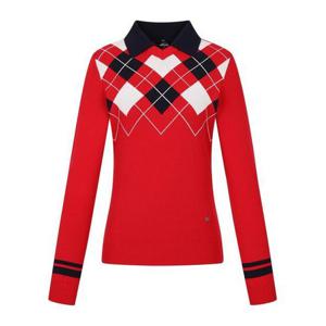 [팬텀][팬텀골프] 여성 아가일 패턴 카라 니트 221E3SR162_RE