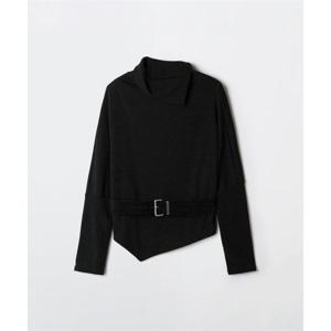 스파오 SPAO (QR) 변형넥 벨티드 긴팔티_SPLWG12G93 SPLWG12G93 406442