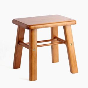스툴의자 원목 사각 스툴 보조 의자 낮은 간이 화장대의자