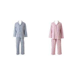 와코루 (남여커플)프리미엄 신축성좋은 면100 페이즐리 나염 파자마[WMP2516MWSET]