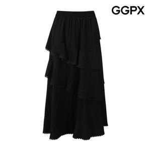 GGPX  사선 레이스 캉캉 스커트 (GQ3SK016F)
