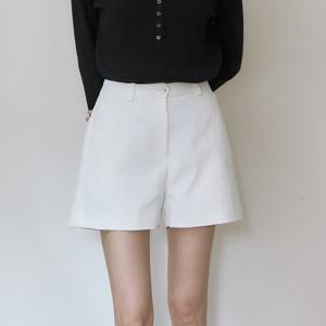 [아워호프] 소프트 스트레치 숏 팬츠 - White [HK26SP-PT02-WHI]