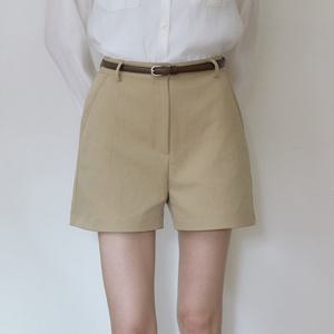 [아워호프] 소프트 스트레치 숏 팬츠 - Beige [HK26SP-PT02-BEI]