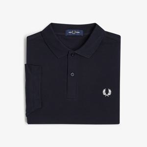 [M6000] 플레인 프레드페리 셔츠 - 네이비/화이트 AFPM2G96000-608