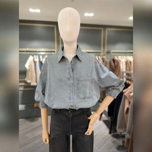[시슬리] 루즈핏 데님 셔츠 SAWS74611