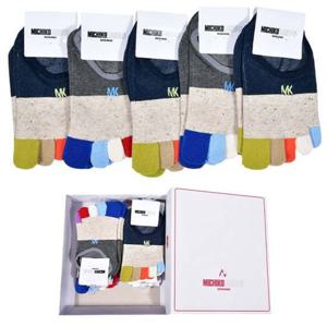 미치코런던 컬러 배색 숙녀 발가락 덧신0018aa