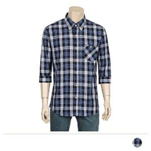 MS24010 이데브 7부소매 체크 남방 셔츠