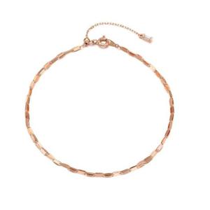 [로이드] 14K 포워드 사각큐빅 슬라이딩 발찌 LWA20007G