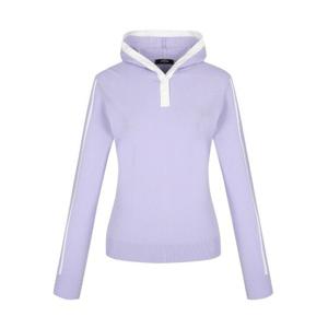 [팬텀]봄 여성 배색 포인트 후드 니트 / 221E1SR202_VO_IC_IC