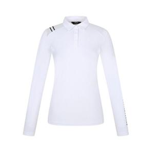 [팬텀]봄 여성 어깨 포인트 나일론 긴팔티셔츠 / 221E1TO801_WH_