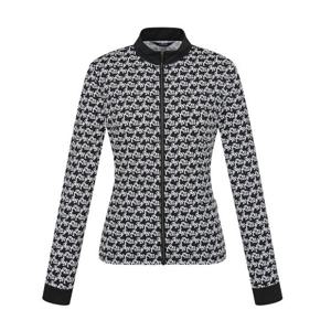 [팬텀]봄 여성 로고 패턴 냉감 집업 긴팔티셔츠 / 221E1TF211_BK