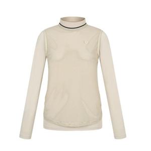 [팬텀]봄 여성 메쉬 레이어드 반목 긴팔티셔츠 / 221E1TH209_BG_