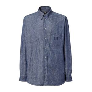 펜디 FF 자수 컴포트 핏 샴브레이 셔츠 FS1296AVZG F0QA2