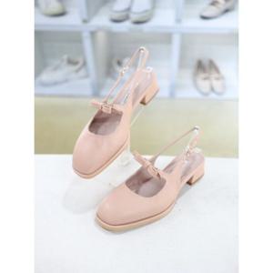 [코디엘루]리본장식 여성 미들힐 메리제인 슬링백 4cm CDMD50129