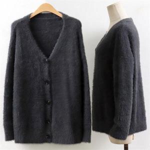 [강물처럼]위쉬몰 WC 앙고라버튼가디건(7034H010) 빅사이즈 (613
