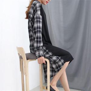 [강물처럼]아이우먼 반전체크모던원피스 NB6709M010 빅사이즈 (6