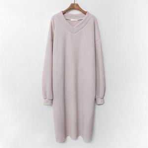 [강물처럼]아이우먼 도톰니트브이원피스 GRB103M009 빅사이즈 (6