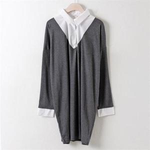 [강물처럼]아이우먼 카라단추 롱 셔츠 티 NB0066RM009 빅사이즈