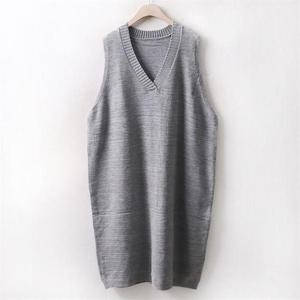 [강물처럼]아이우먼 심플브이니트원피스 WC3728M009 빅사이즈 (6