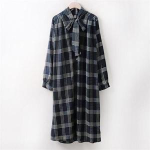 [강물처럼]아이우먼 타이리본체크원피스 WC3727M009 빅사이즈 (6