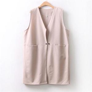 [강물처럼]아이우먼 포켓클래식롱베스트 WW9045M009 빅사이즈 (6