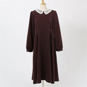 [강물처럼]아이우먼 플랫레이스롱원피스 WBB106M009 빅사이즈 (6