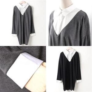 [강물처럼]위쉬몰 NB 브이카라롱셔츠티(0066RH009) 빅사이즈 (61