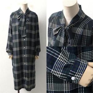 [강물처럼]위쉬몰 WC 롱타이체크원피스(3727H009) 빅사이즈 (612