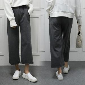 [강물처럼]위쉬몰 WB 밴딩찰랑8부통바지(B105H009) 빅사이즈 (61