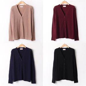 [강물처럼]위쉬몰 RM 골지슬림핏와이가디건(A912H009) 빅사이즈