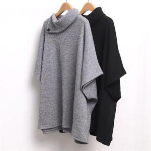 [강물처럼]빅사이즈사랑해요 8191L009 빅 터들넥 루즈 조끼 WW (