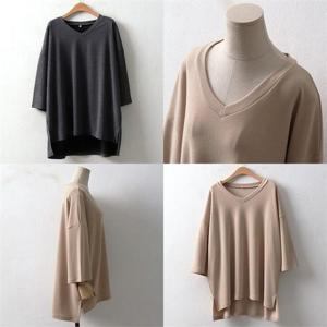 [강물처럼]위쉬몰 WW 이지브이넥박시롱티(8186H009) 빅사이즈 (6