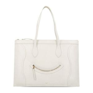 셀린느 프론트 지퍼 포켓 스웨이드 쇼퍼백 12396 3GW401BC