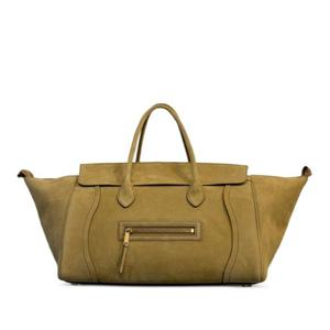 셀린느 스웨이드 가죽 더블 슬라이더 지퍼 쇼퍼백 L100E 2N2202