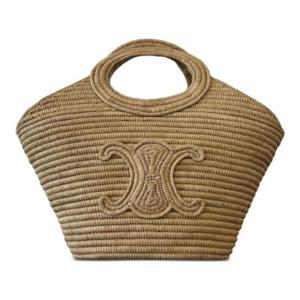 셀린느 자수 트리옹프 라피아 토트백 12192 2GTI02VG