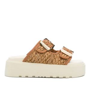 카사데이 위빙 라피아 더블 버클 플랫폼 샌들 2M526B0401 C3040