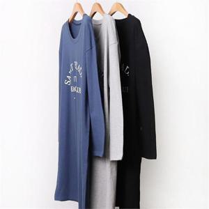 [강물처럼]빅사이즈사랑해요 A835L009 슬릭박스나염원피스 EB (6