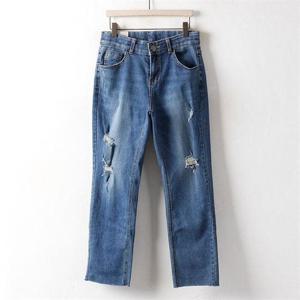 [강물처럼]아이우먼 데미지 워싱 데님진 MD3092M009 빅사이즈 (6