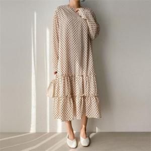 [강물처럼]아이우먼 루트프릴롱원피스 TM8532M009 빅사이즈 (602