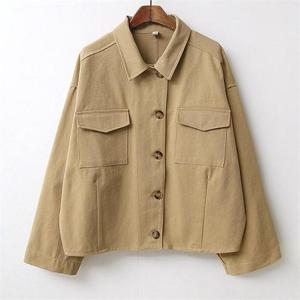 [강물처럼]아이우먼 베이비플랩크롭자켓 GGB052M009 빅사이즈 (6