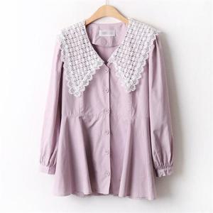 [강물처럼]아이우먼 방사레이스블라우스 BRA817M009 빅사이즈 (6