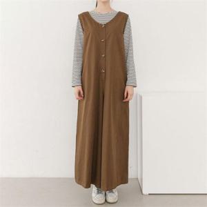 [강물처럼]아이우먼 조끼와이드점프슈트 EMB044M009 빅사이즈 (6