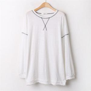 [강물처럼]아이우먼 베이직박시맨투맨티 GYA808M009 빅사이즈 (6