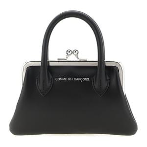 꼼데가르송 엠보스드 로고 클랩스 핸들 가죽 토트백 SA0301CH B