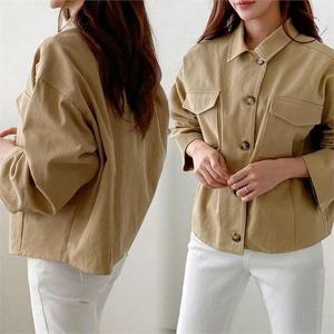 [강물처럼]위쉬몰 GG 카고플랩코튼크롭자켓(B052H009) 빅사이즈