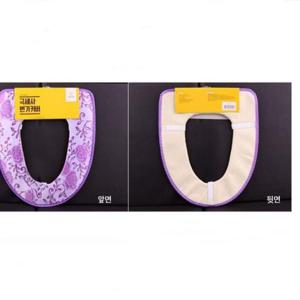 따뜻한 극세사 변기커버 O형(장미)